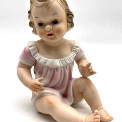 Vintage 7 Inch Porcelain Piano Babies