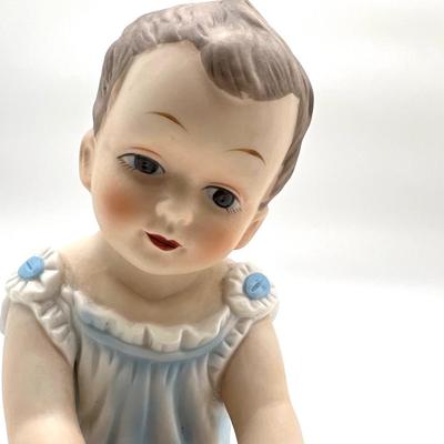 Vintage 7 Inch Porcelain Piano Babies