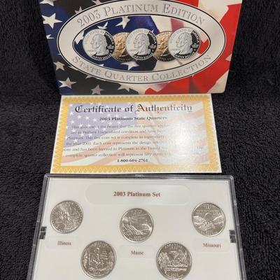 2003 Platinum Edition State Quarterâ€™s