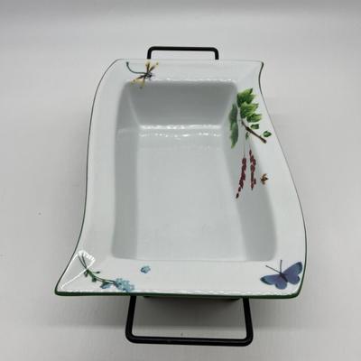 Two Temp-Tations by Tara Wild Gardens Baking Server With Metal Server
