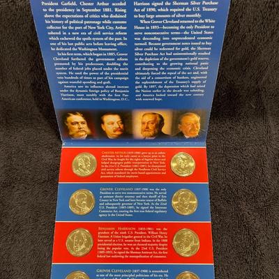 2012 P and D Presidential $1 Coin Uncirculated Set, 8 Dollar Coinâ€™s