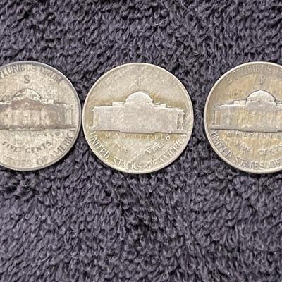 3 Silver War Nickels