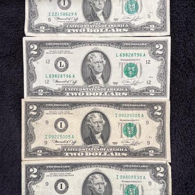 4 1976 $2 Bills
