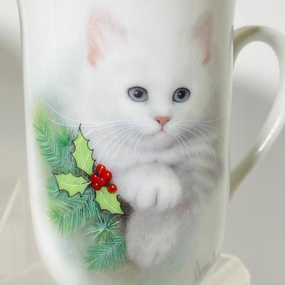 Otagiri Christmas cat mug set