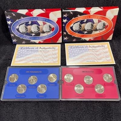 2001 P and D State Quarter Sets