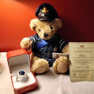 EXTREMELY RARE! Handmade William the Teddy Bear, by the Great British Bear Company, Limited to an edition of 5,000