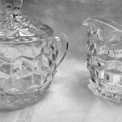 Fostoria Sugar and Creamer Set