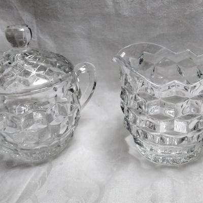Fostoria Sugar and Creamer Set
