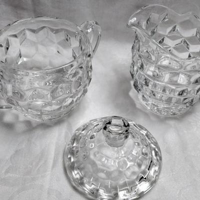 Fostoria Sugar and Creamer Set