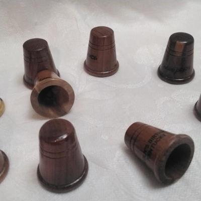 Set of 9 Cedar Thimbles