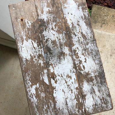 Very old wood table