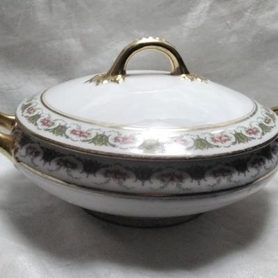 Antique Elite Limoges Bawo Dotter Casserole Serving Dish