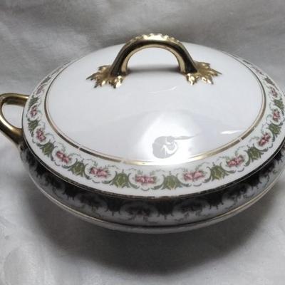 Antique Elite Limoges Bawo Dotter Casserole Serving Dish