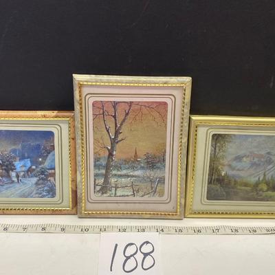 Metallic Etched Winter Pictures