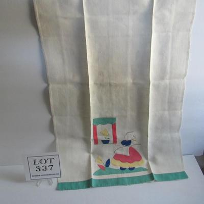 Lot 337:  Nice Hand Sewn Kitchen Towel