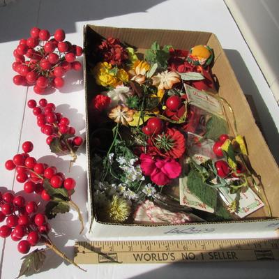 Lot 363:  Lot of Craft Items and Wood Candle Holders, Etc