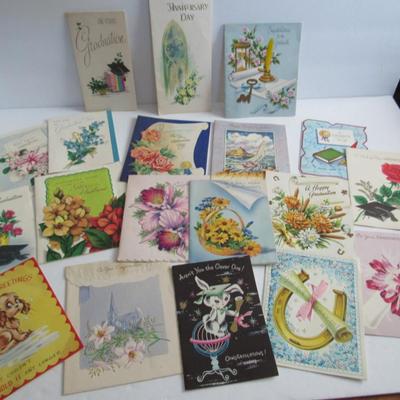 Lot 365:  Lot of Vintage Used Cards For Crafting