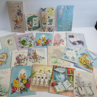 Lot 366: Lot of Used Vintage Greeting Cards For Crafting