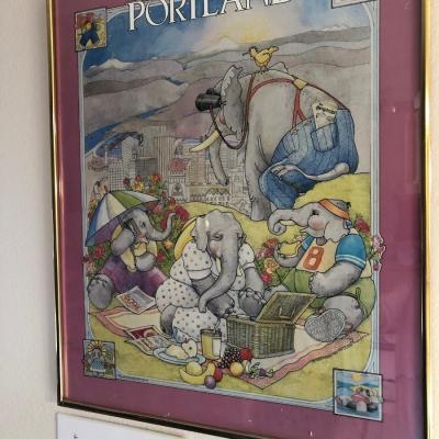 Framed collectible limited edition art poster