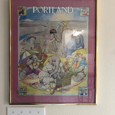 Framed collectible limited edition art poster