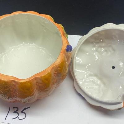 Beautiful Pumpkin Punch Bowl