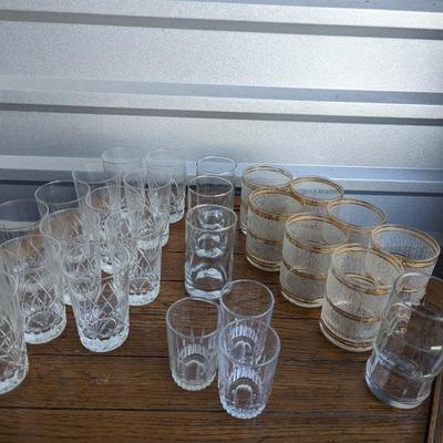 Nice large assortment of glasses