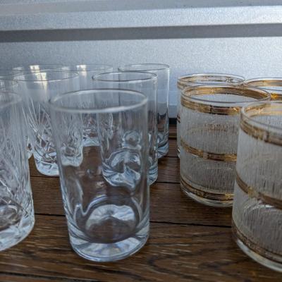 Nice large assortment of glasses