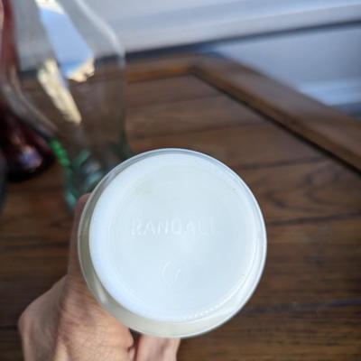 Handblown glass vases