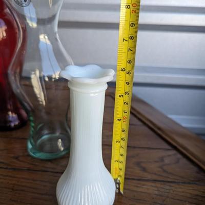 Handblown glass vases