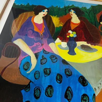  TARKAY "Morning Social" framed  Serial lithograph print