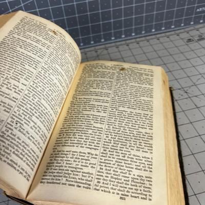 1883 BOOK, Holy Bible, Carl August & Josephine 