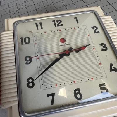 Telecron Art Deco Electric Wall Clock from Grandma Kinsley 