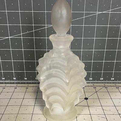 Satin Glass Perfume Bottle Made in France 