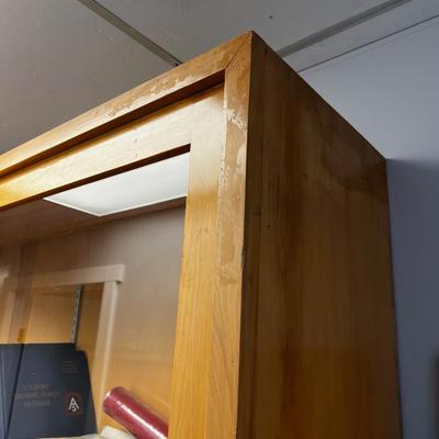 Large Maple Library Cabinet 
