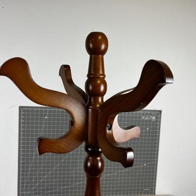Walnut Colored Hat Rack 
