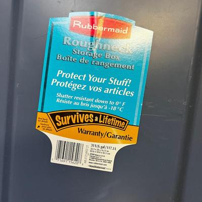 2 Large Rubber Maid Tubs