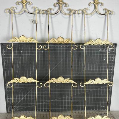 3 NEW Plate Holders, Off White Metal 