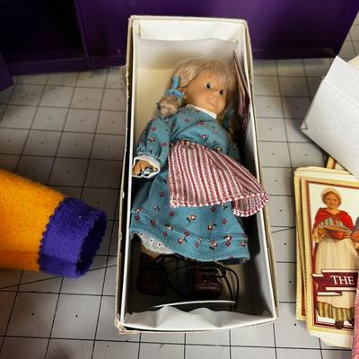 Purple Locker full of American Girl Doll Outfits, Accessories etc.