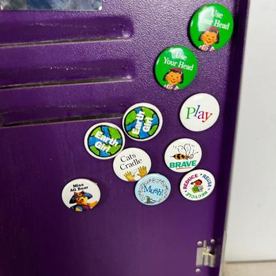 Purple Locker full of American Girl Doll Outfits, Accessories etc.