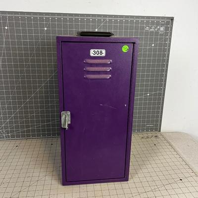 Purple Locker full of American Girl Doll Outfits, Accessories etc.