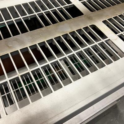 Plastic Storage Shelf, Gray and Black 
