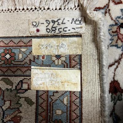 Vintage Cream Colored Oriental/Persian Rug Hand Woven 