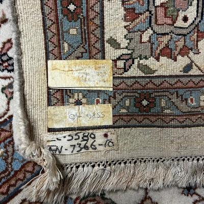Vintage Cream Colored Oriental/Persian Rug Hand Woven 