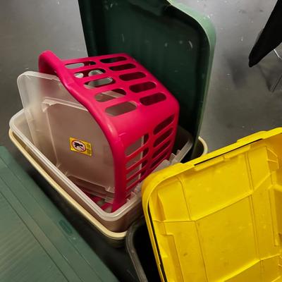 MISC. Tubs and Totes All Plastic. 