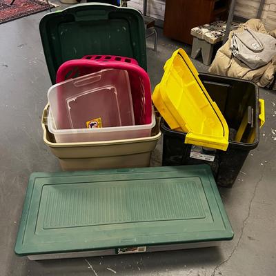 MISC. Tubs and Totes All Plastic. 