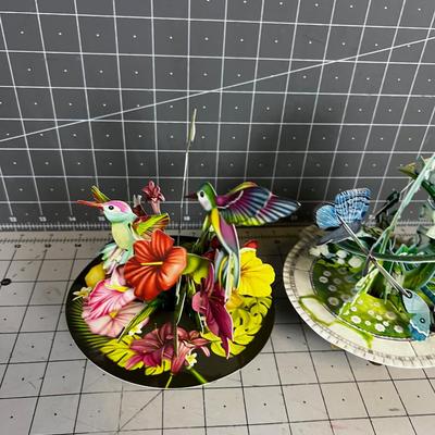 3 D Paper Art (2) Hummingbird and Butterfly