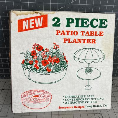 2 Piece Patio Planter NEW 