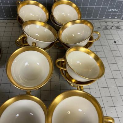 FLINTRIDGE China made in California USA GOLD Ivory Color