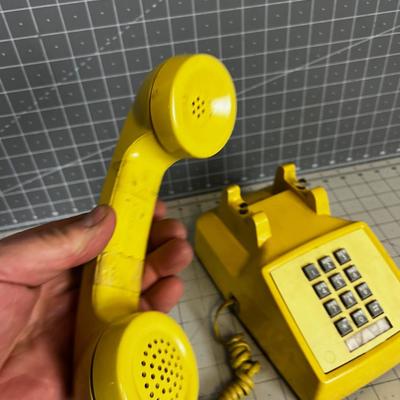 Old School Telephone Harvest Gold Toned
