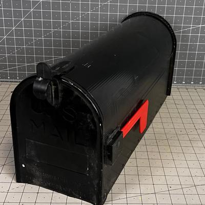 Black Metal Mailbox